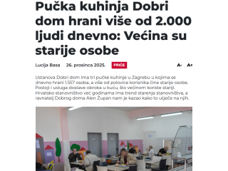Dobri Dom u fokusu. O našem radu piše mirovina.hr