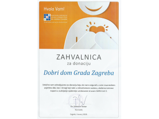 Zahvalnica za donaciju