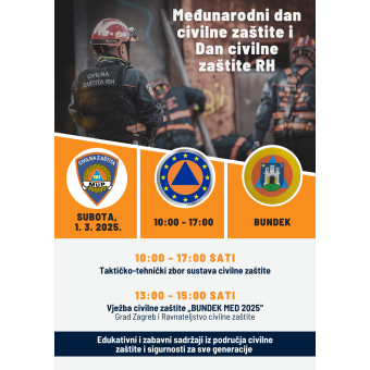 Civil Protection Day marked with rescue exercise on Bundek with the participation of the Institution of the City of Zagreb DOBRI DOM!