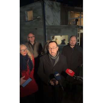 Mayor Tomašević visits the Homeless Shelter and emergency services on New Year's Eve